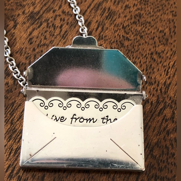 NWT Brighton HEART NOTES inspirational note and envelope necklace - Picture 4 of 14